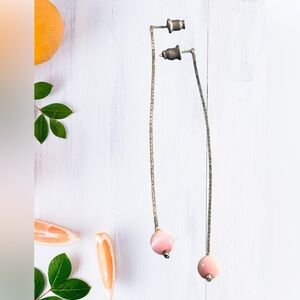 Delicate Pink Drop Earrings - Women Jewelry